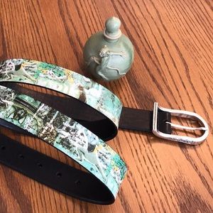 Robert Graham Leather Belt Size 38 Fits 37”- 41”